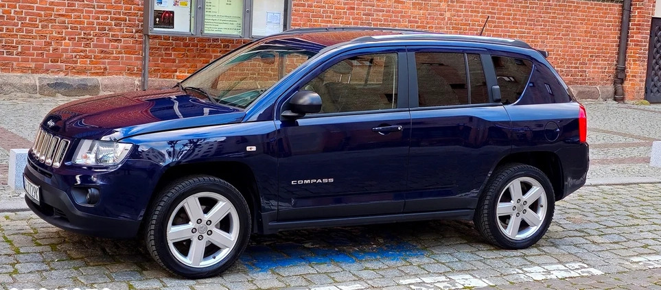 Jeep Compass cena 40900 przebieg: 162000, rok produkcji 2013 z Elbląg małe 742